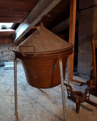 distillatore in rame