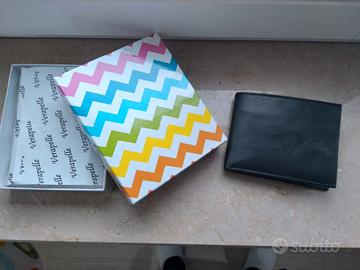 Portafoglio vera pelle nero