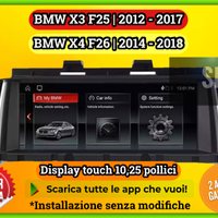 Radio BMW X3 F25 F26 android ios- OCTACORE 4Gb ram