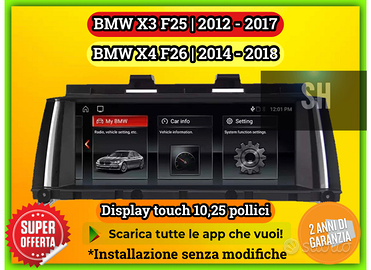 Radio BMW X3 F25 F26 android ios- OCTACORE 4Gb ram