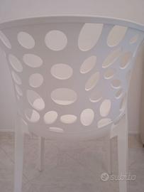 Sedie  bianche moderne