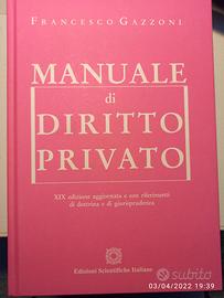 Manuale di diritto privato Gazzoni XIX ed