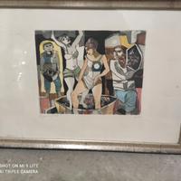 Lucio Ranucci acquaforte colorata a mano