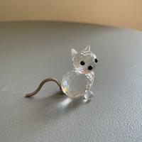 Gatto Swarovski animali soprammobili