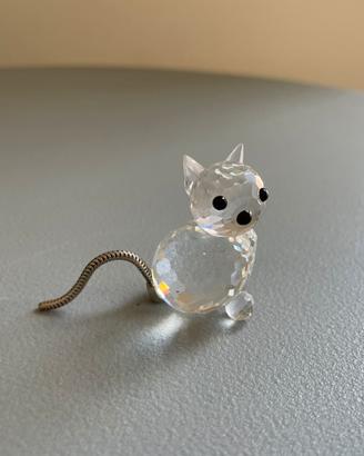 Gatto Swarovski animali soprammobili
