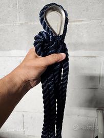 Cima ormeggio 3 legnoli con redancia inox