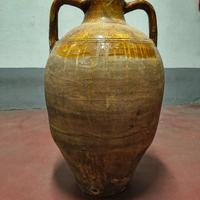 Capasone Anfora Giara Orcio in terracotta smaltata
