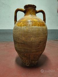 Capasone Anfora Giara Orcio in terracotta smaltata