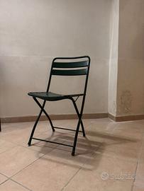 4 sedie da giardino pieghevoli