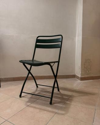 4 sedie da giardino pieghevoli