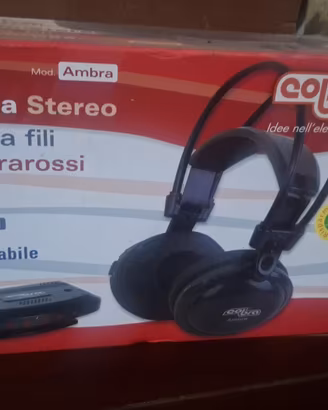 Cuffie stereo wireless a infrarossi Cobra nuove