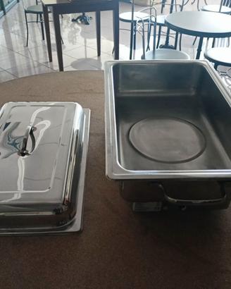 Chef and dish elettrico con tre vaschette