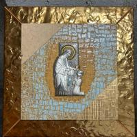 Quadro in argento con Gesu