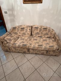 Divano 2/3 Posti in Tessuto Fantasia Vintage