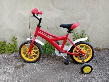 Bici bambino ruota 12  con rotelle