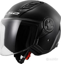 CASCO LS2 airflow II NERO LUCIDO 2XL (63/64CCM)