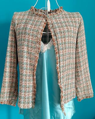 giacchino in tweed con top abbinato