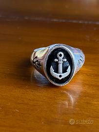 Anello pietra onice ancora misura 20,5 argento