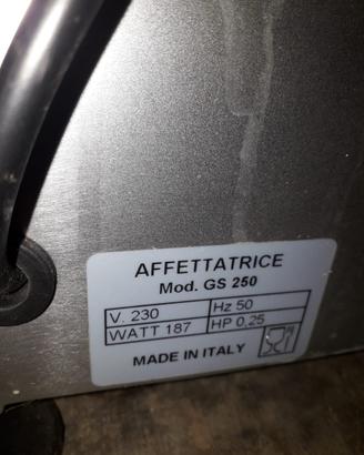 AFFETTATRICETRICE professionale GS250