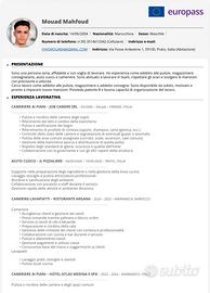 Disponibile per lavoro a Prato e zone limitrofe