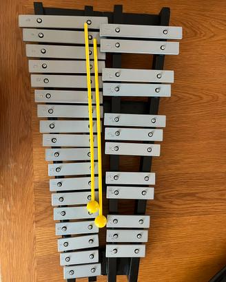 Glockenspiel/Xilofono in metallo