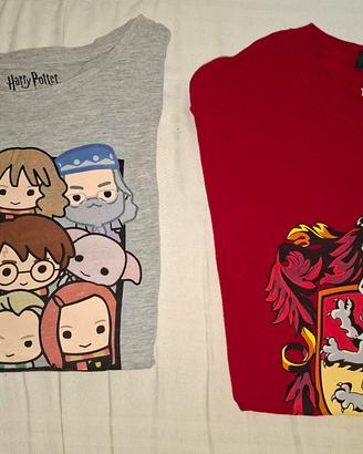 Lotto 2 Magliette Harry Potter Ufficiali