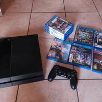 ps4 con joystick e giochi