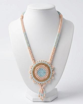Collana Vintage Mandala Etnica Boho artigianale