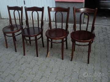 4 sedie thonet con archetto