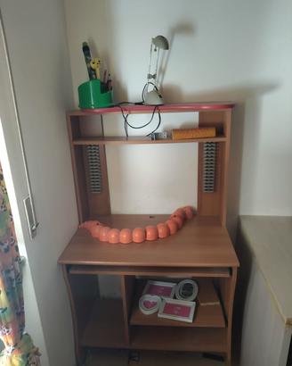 Scrivania con libreria