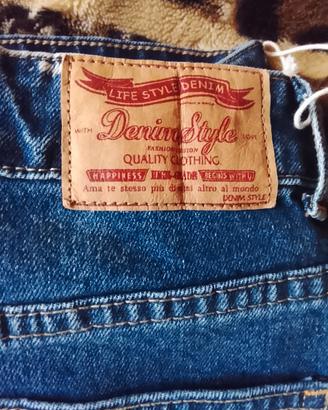 JEANS DENIM DONNA LARGHI 