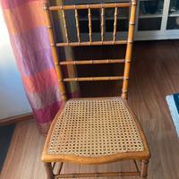 2 sedie antiche 800 bambù  1000 euro