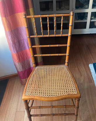 2 sedie antiche 800 bambù  1000 euro