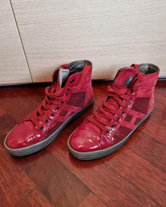 Sneakers alte Hogan Rebel in pelle e camoscio - 37