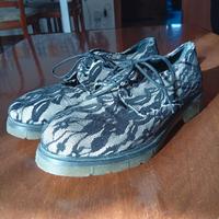 Scarpe stringate  in Pizzo Nero e Beig