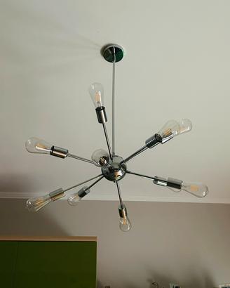 Lampadario moderno a 12 aste