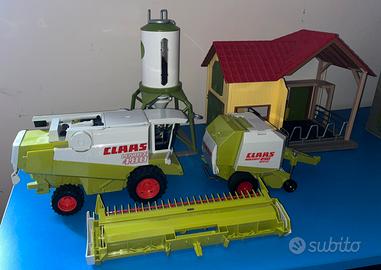 Bruder CLAAS 480 e 250 + Schleich Stalla + Silo