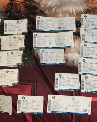 62 biglietti stadio 