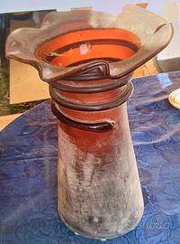 Vaso in vetro di Murano bordo, '900