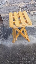 Sgabello legno pieghevole