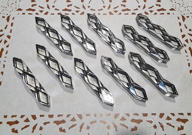 10 Poggiaposate in cristallo Art Déco