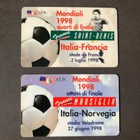 2 schede telefoniche ATW mondiali 98