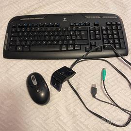 Tastiera Logitech e mouse