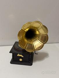 Carillon Vintage a Forma di Grammofono "Rhythm"