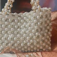 Borsa fatta a mano con perle – pezzo unico