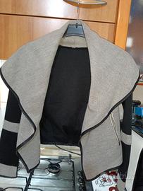 coprispalla grigio e nero 