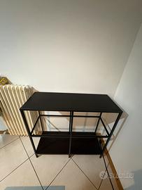 Mobile scaffale legno e vetro