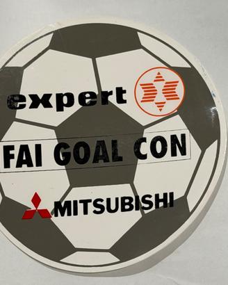 ADESIVO VINTAGE EXPERT FAI GOAL CON MITSUBISHI ORI