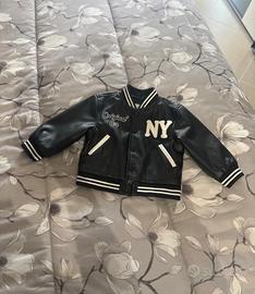 Giubbotto di pelle bimbo 9-12 original marines