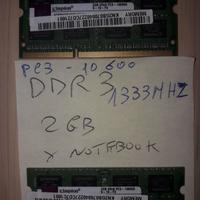 Scheda memoria PC3 10600 2GB DDR3 1333 SODIMM RAM